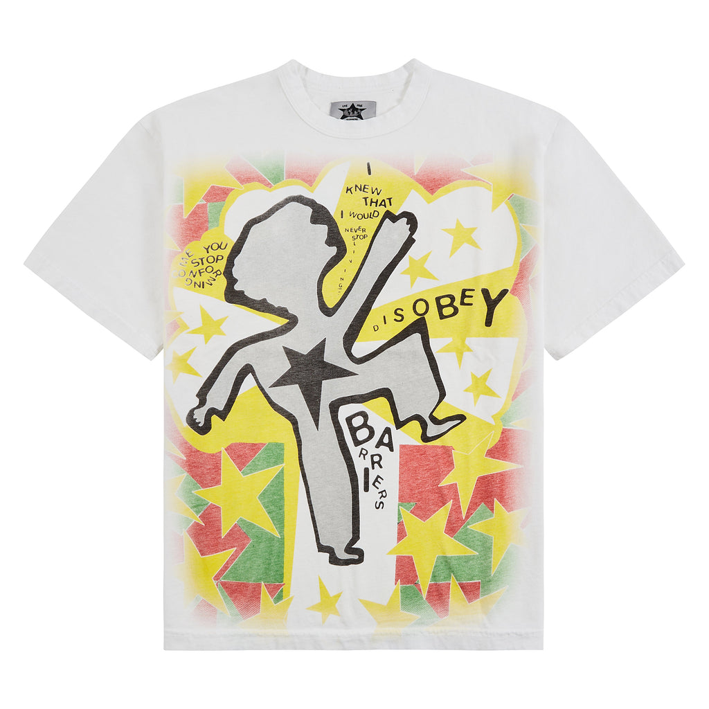 Disobey T-Shirt | White product image 1, provided for visual reference and product detail review