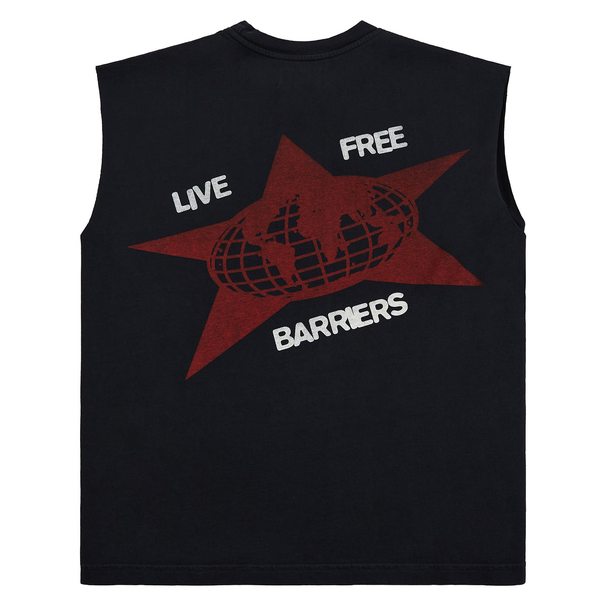 Fist Sleeveless T-Shirt | Black product image 5, provided for visual reference and product detail review