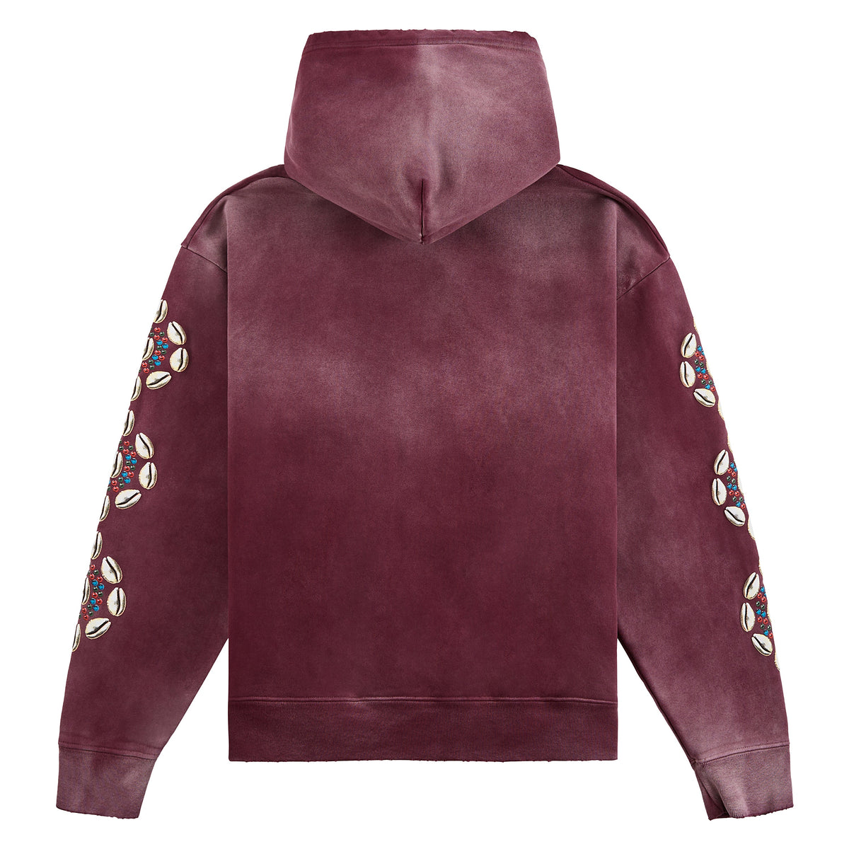 Cowrie Shell Hoodie | Maroon product image 5, provided for visual reference and product detail review