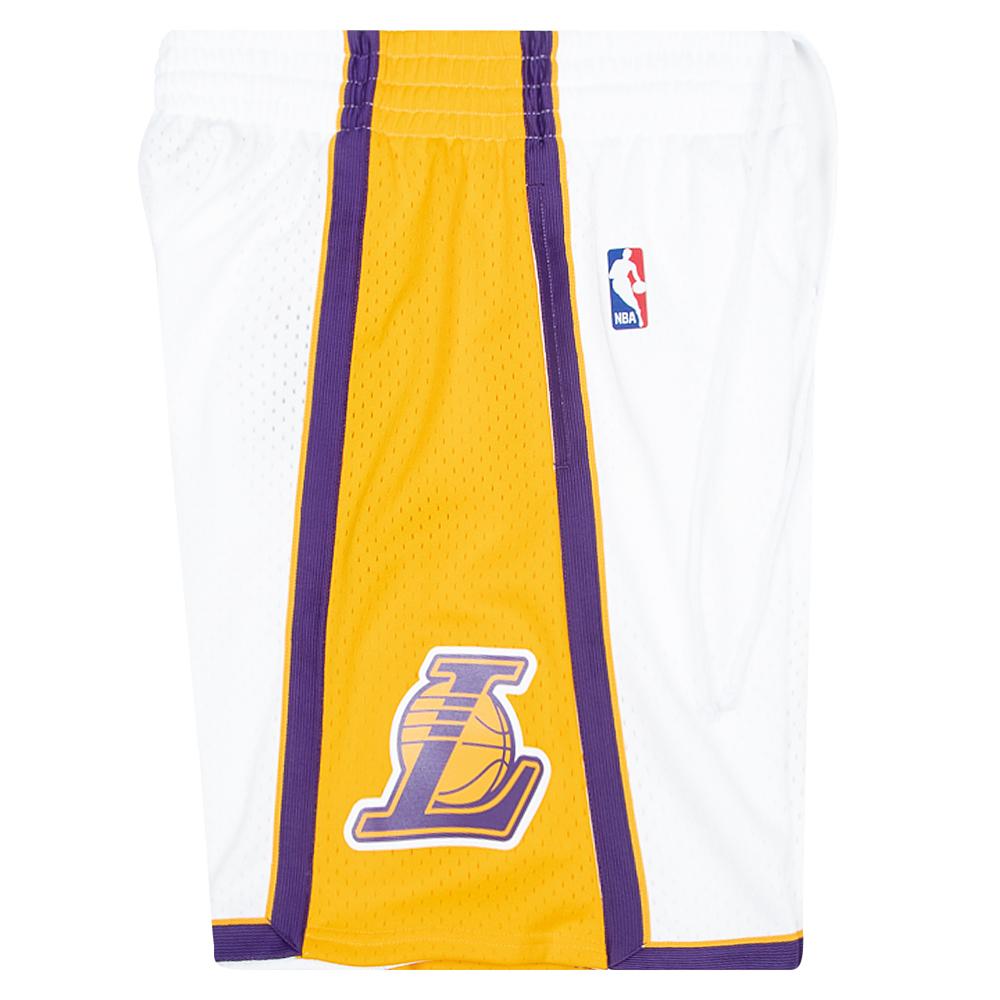 09-10 LA Lakers Swingman Shorts | White product image 5, provided for visual reference and product detail review