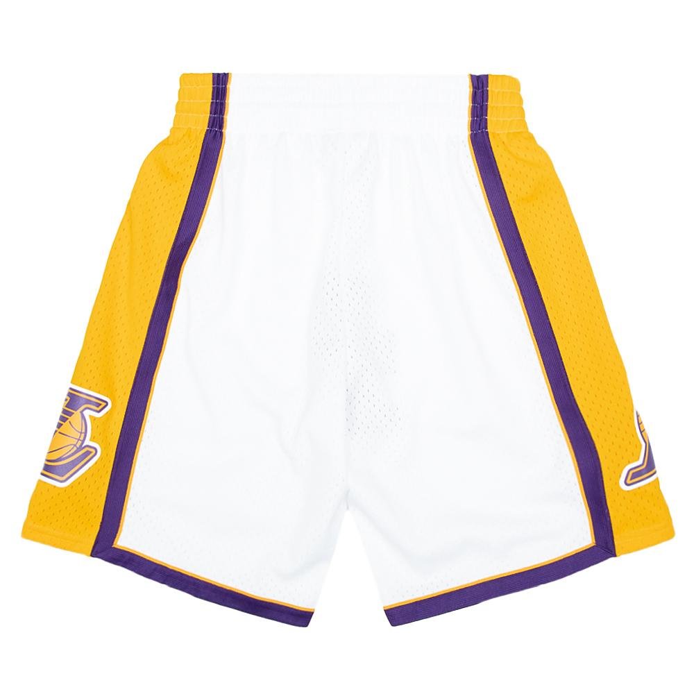 09-10 LA Lakers Swingman Shorts | White product image 2, provided for visual reference and product detail review