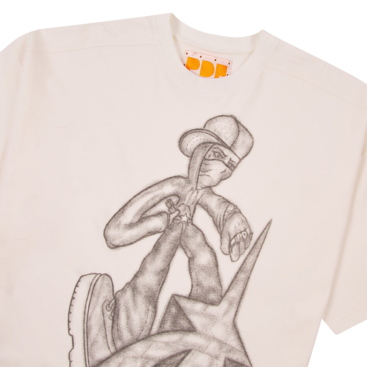 White Writer T-Shirt product image 2, provided for visual reference and product detail review
