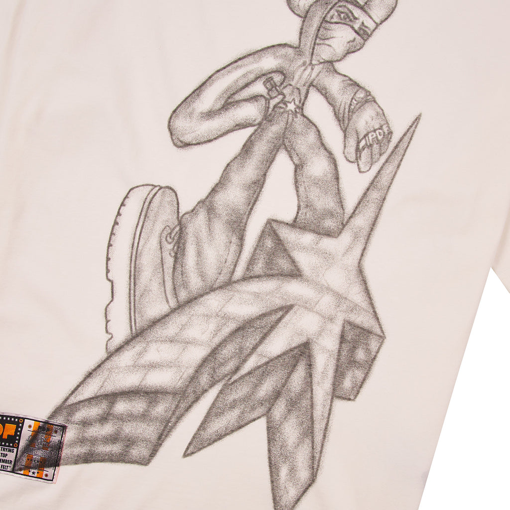 White Writer T-Shirt product image 3, provided for visual reference and product detail review