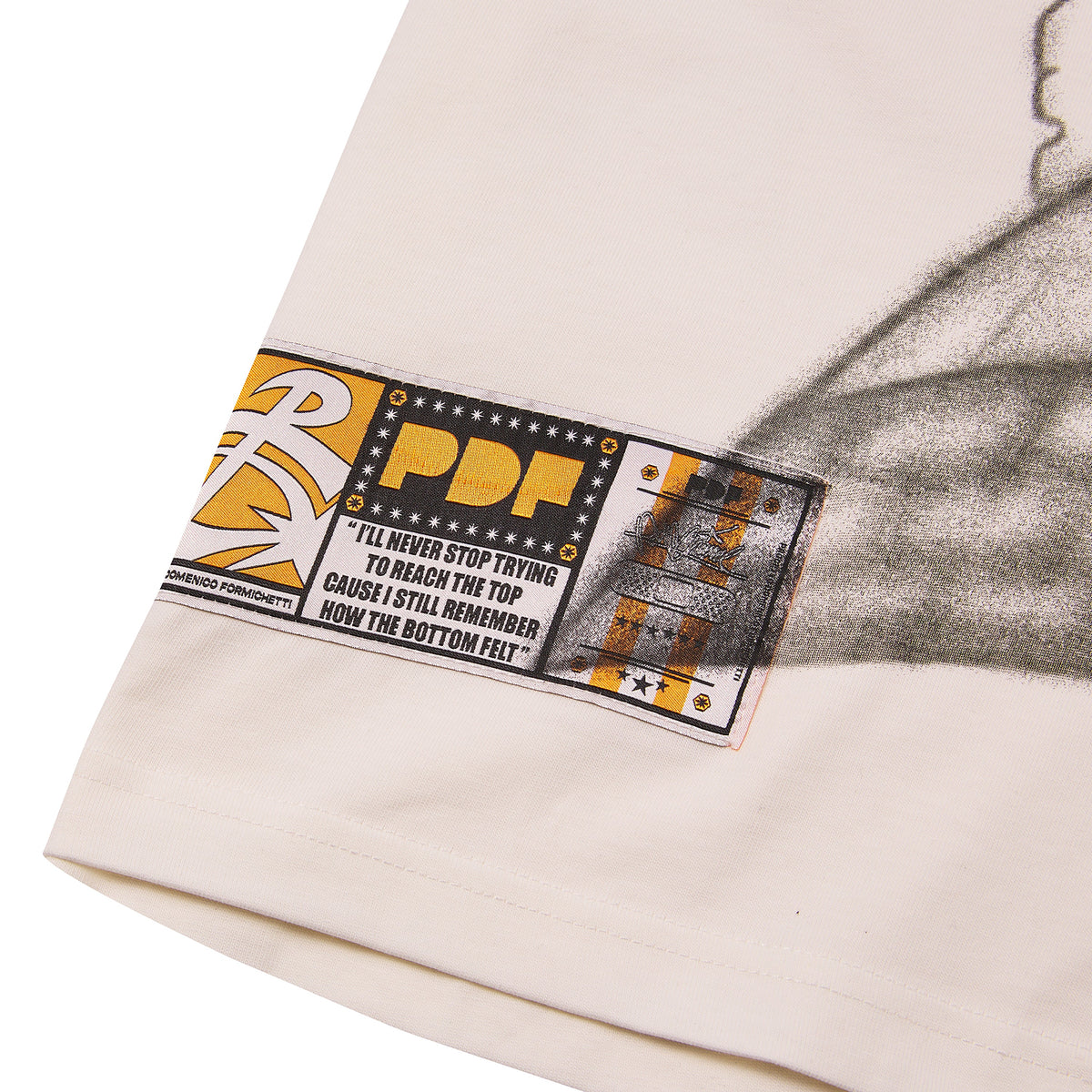 White Writer T-Shirt product image 4, provided for visual reference and product detail review