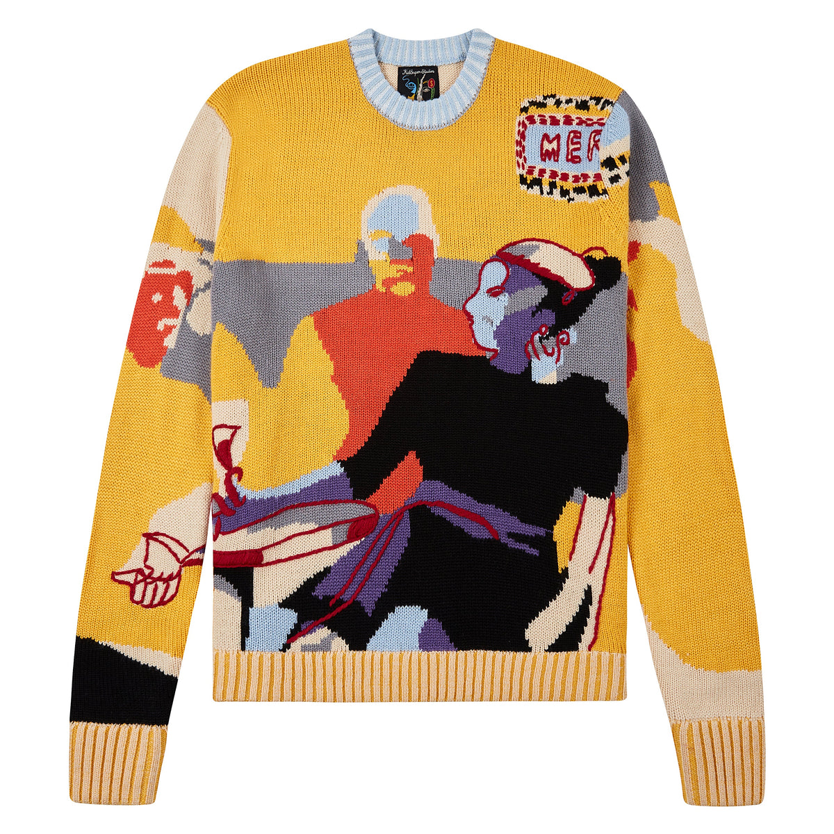 Last Drink Sweater | Yellow product image 1, provided for visual reference and product detail review