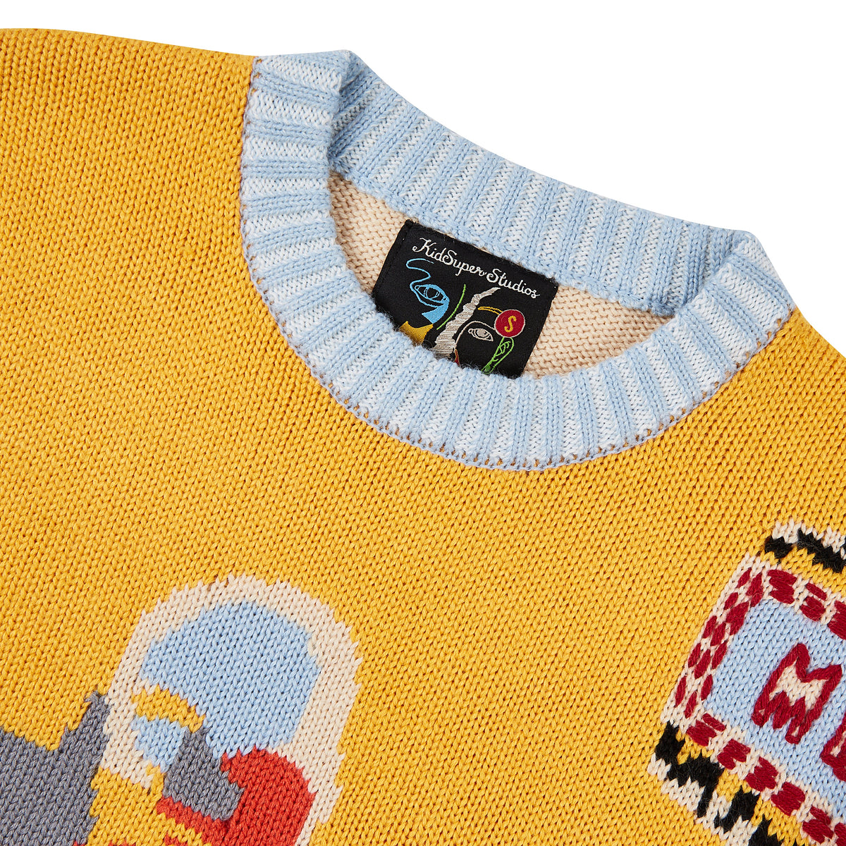 Last Drink Sweater | Yellow product image 3, provided for visual reference and product detail review