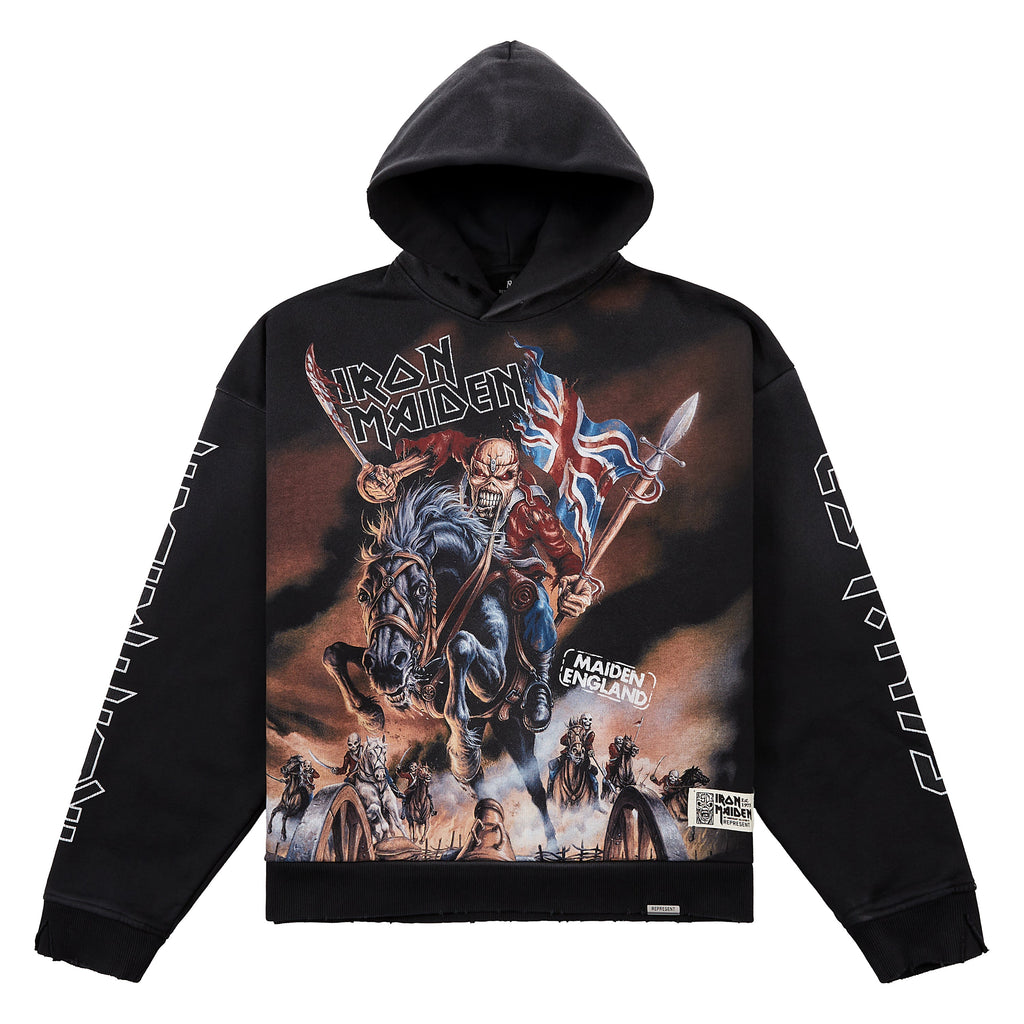 Iron Maiden x Steed Hoodie product image 1, provided for visual reference and product detail review