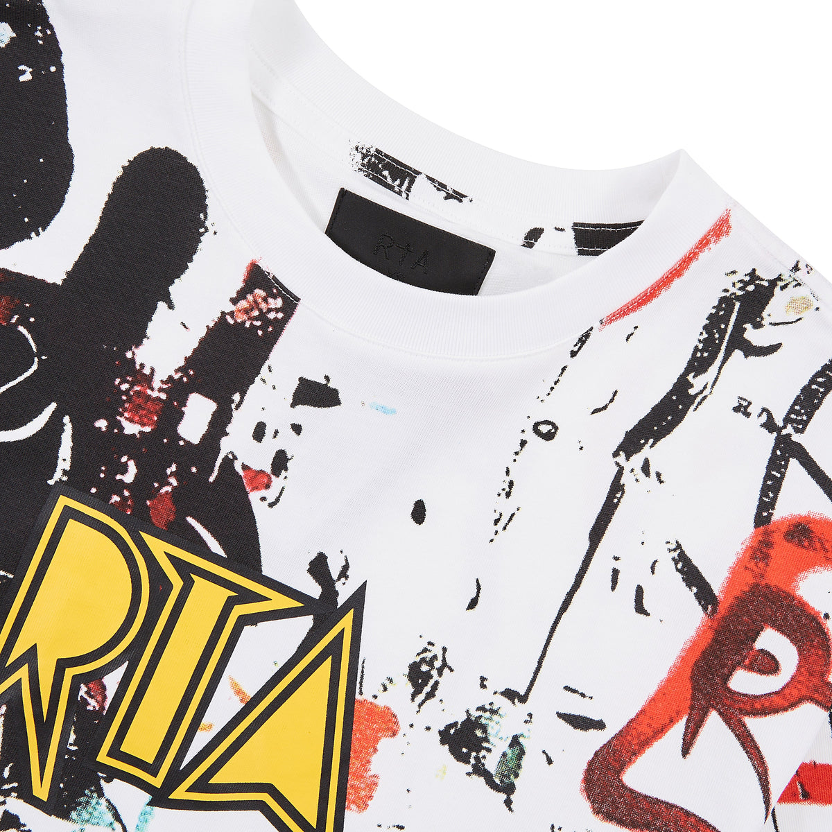 Liam Graffiti T-Shirt | White product image 2, provided for visual reference and product detail review