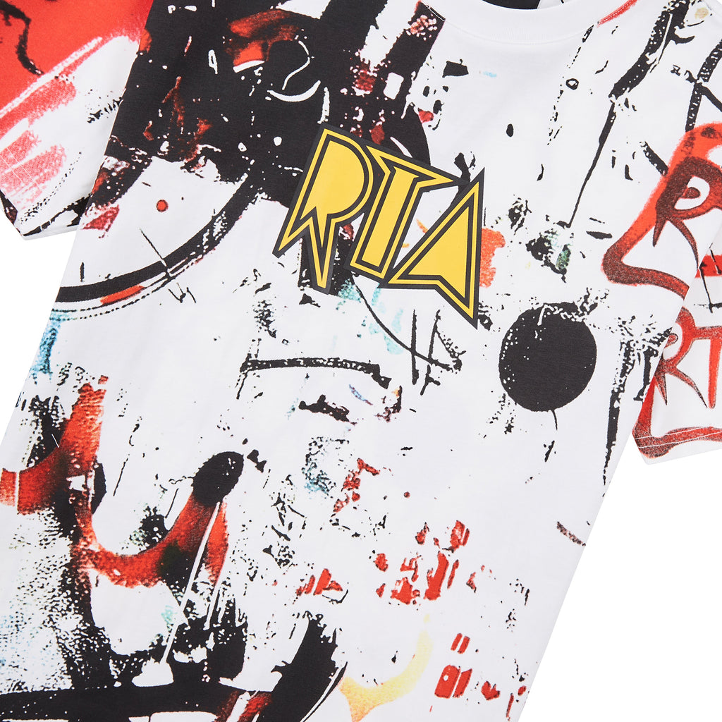 Liam Graffiti T-Shirt | White product image 3, provided for visual reference and product detail review