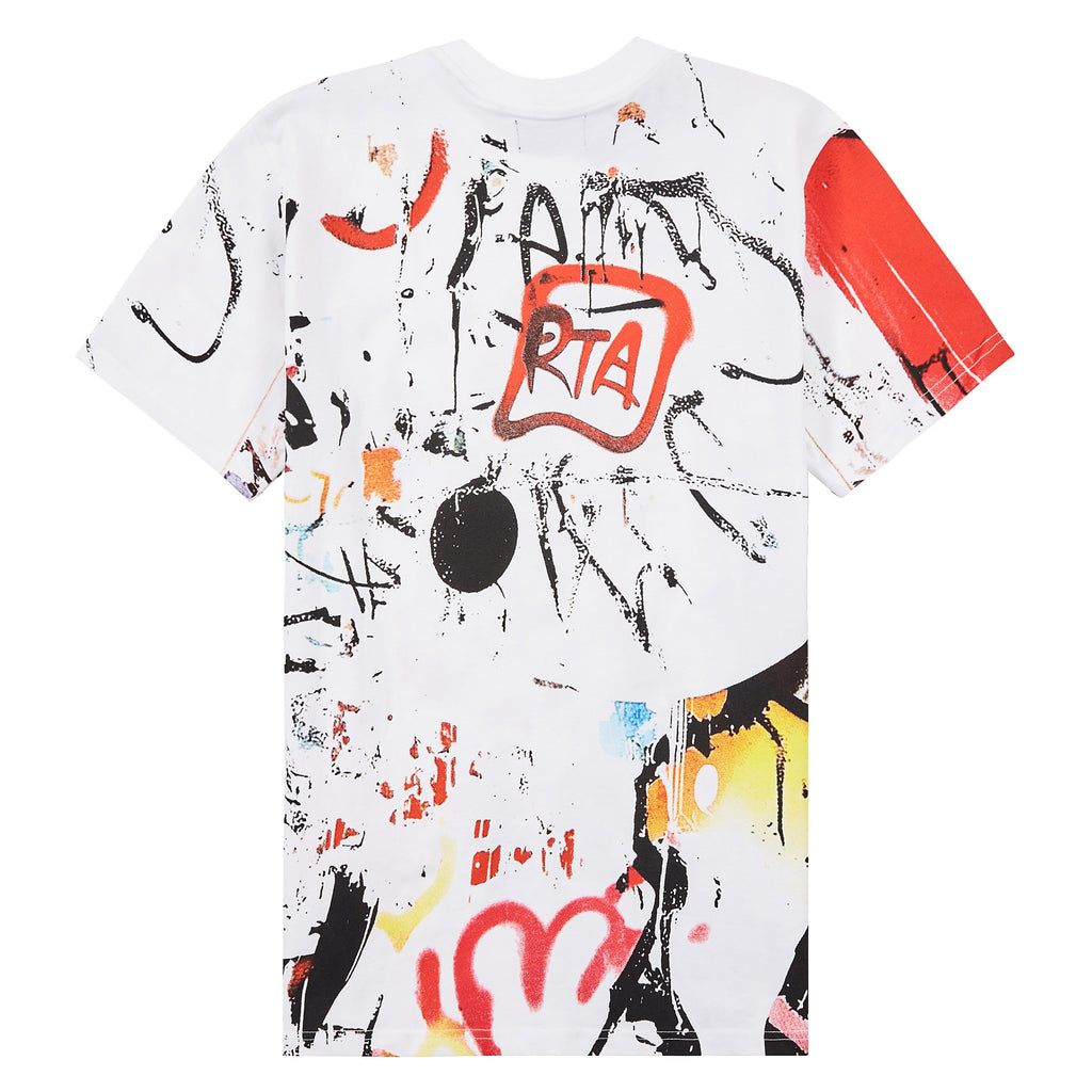 Liam Graffiti T-Shirt | White product image 4, provided for visual reference and product detail review