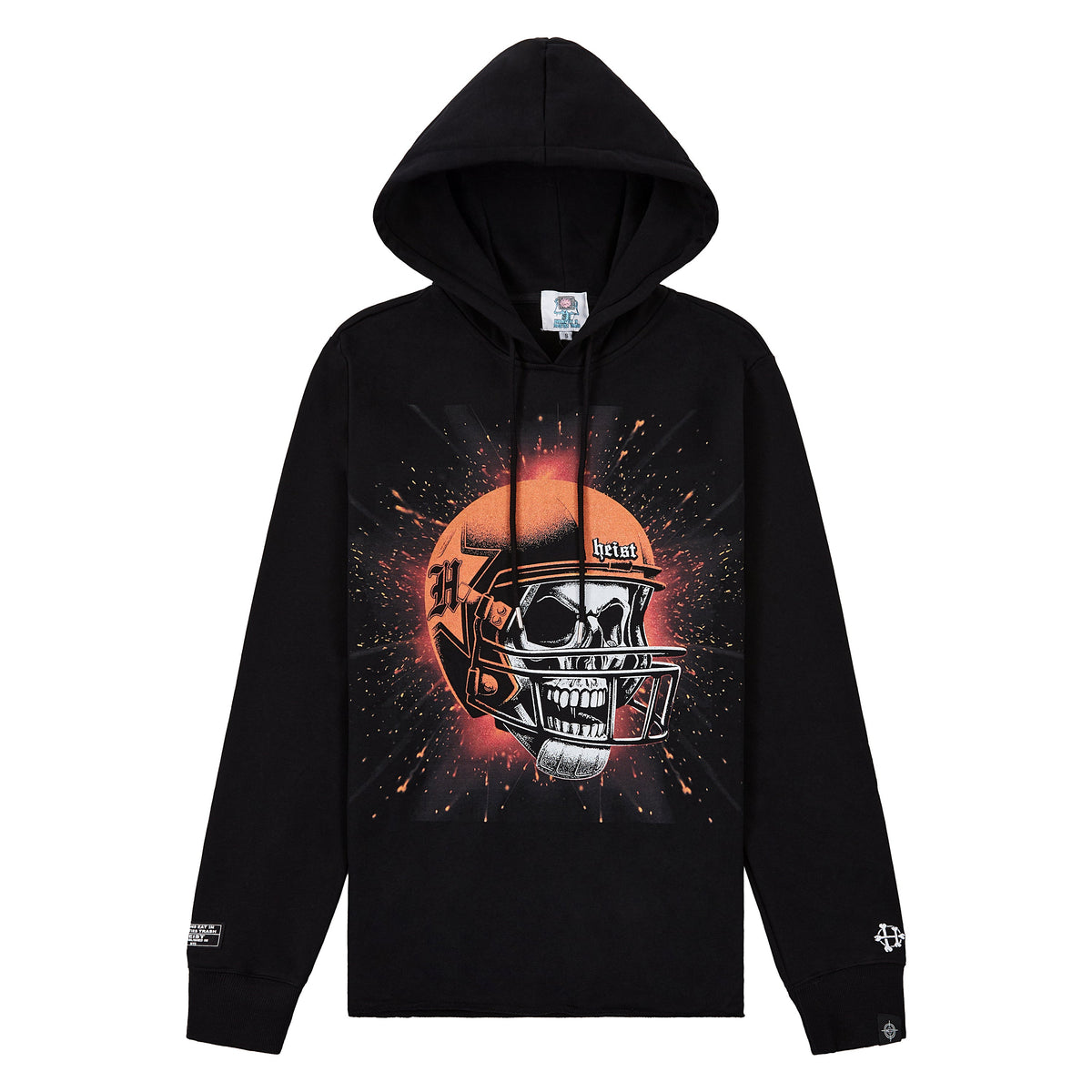 Football Skull Hoodie product image 1, provided for visual reference and product detail review