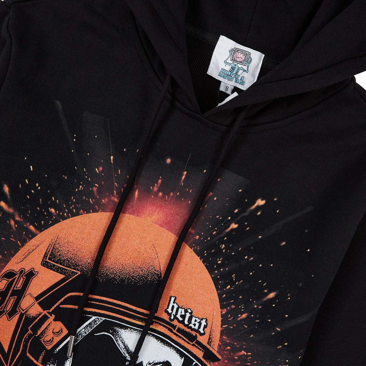 Football Skull Hoodie product image 3, provided for visual reference and product detail review