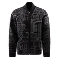 NYC Boro Quilted Jacket | Black/White product image 1, provided for visual reference and product detail review