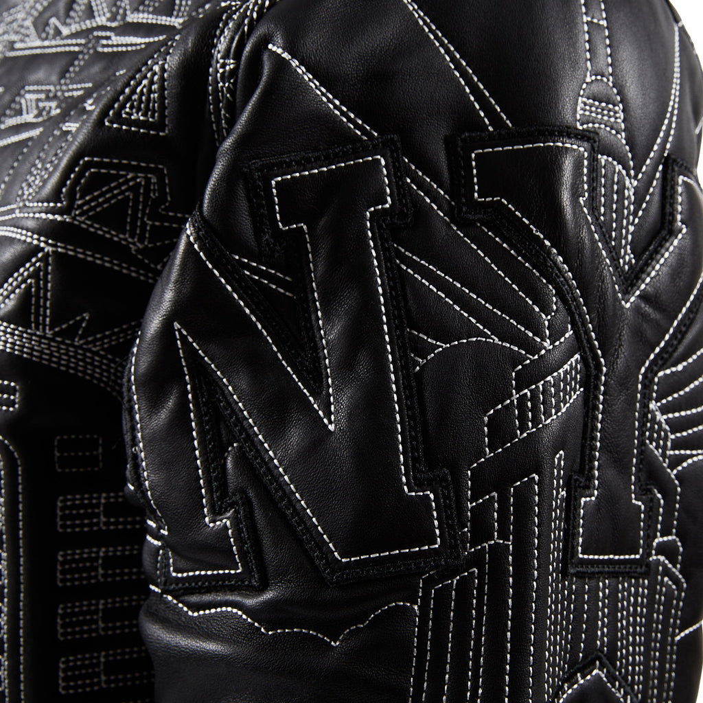 NYC Boro Quilted Jacket | Black/White product image 5, provided for visual reference and product detail review