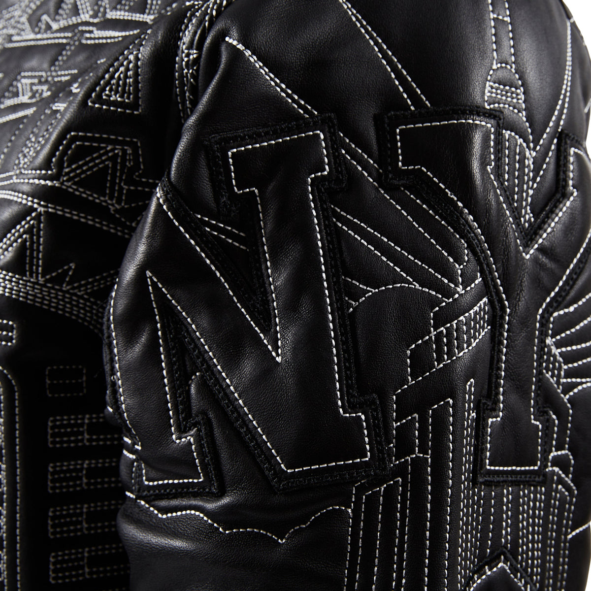 NYC Boro Quilted Jacket | Black/White product image 5, provided for visual reference and product detail review