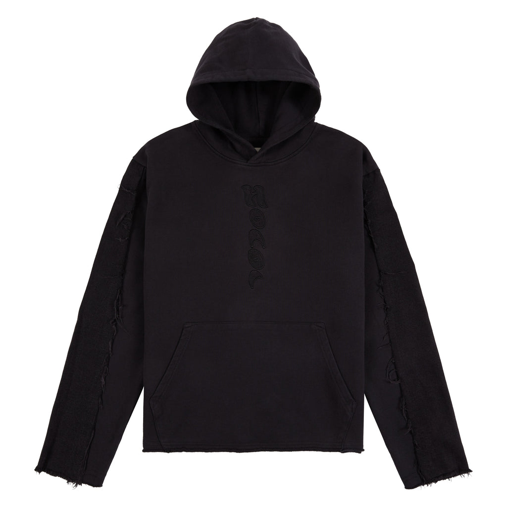 Denim the Gift Hoodie | Black product image 1, provided for visual reference and product detail review