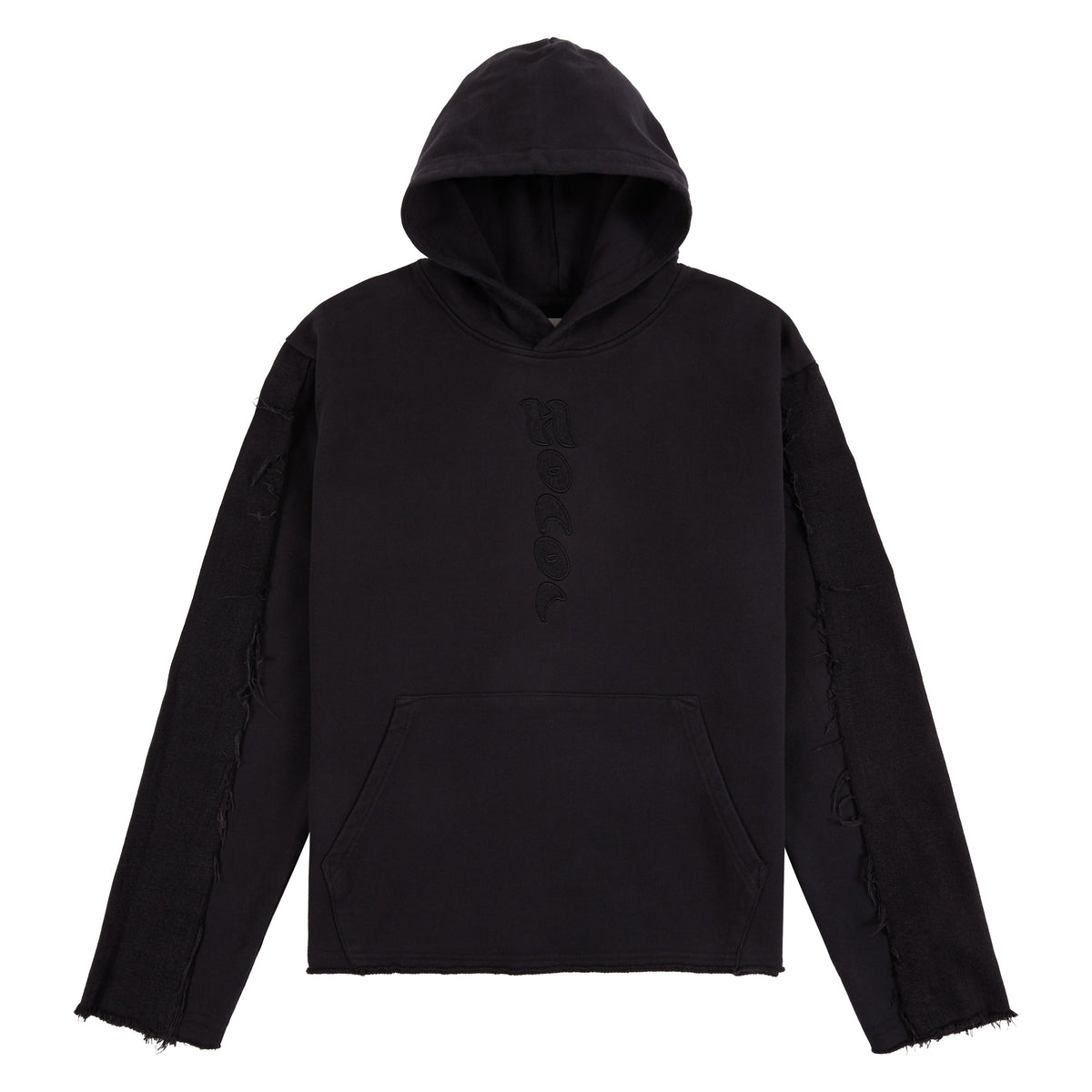 Denim the Gift Hoodie | Black product image 1, provided for visual reference and product detail review