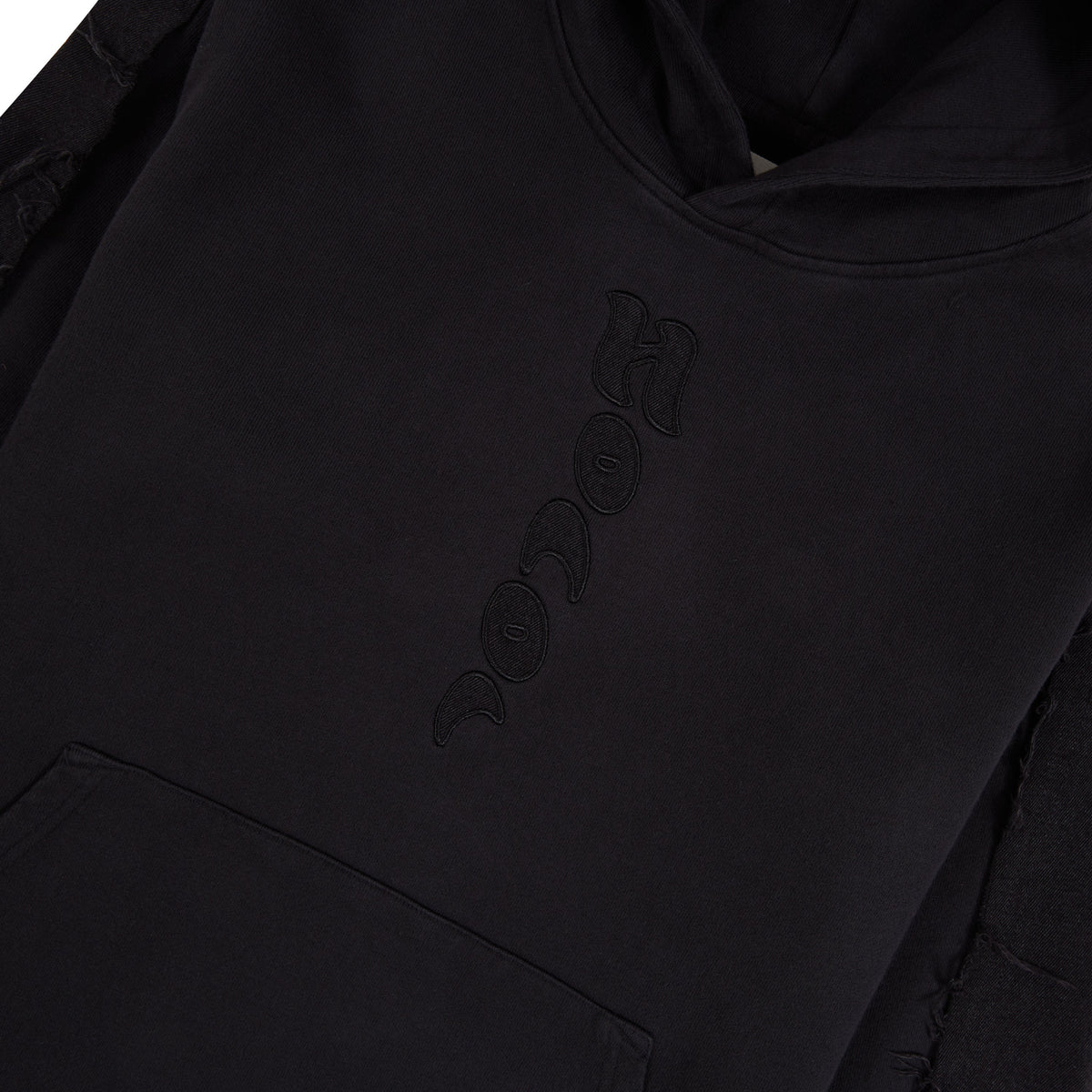 Denim the Gift Hoodie | Black product image 3, provided for visual reference and product detail review