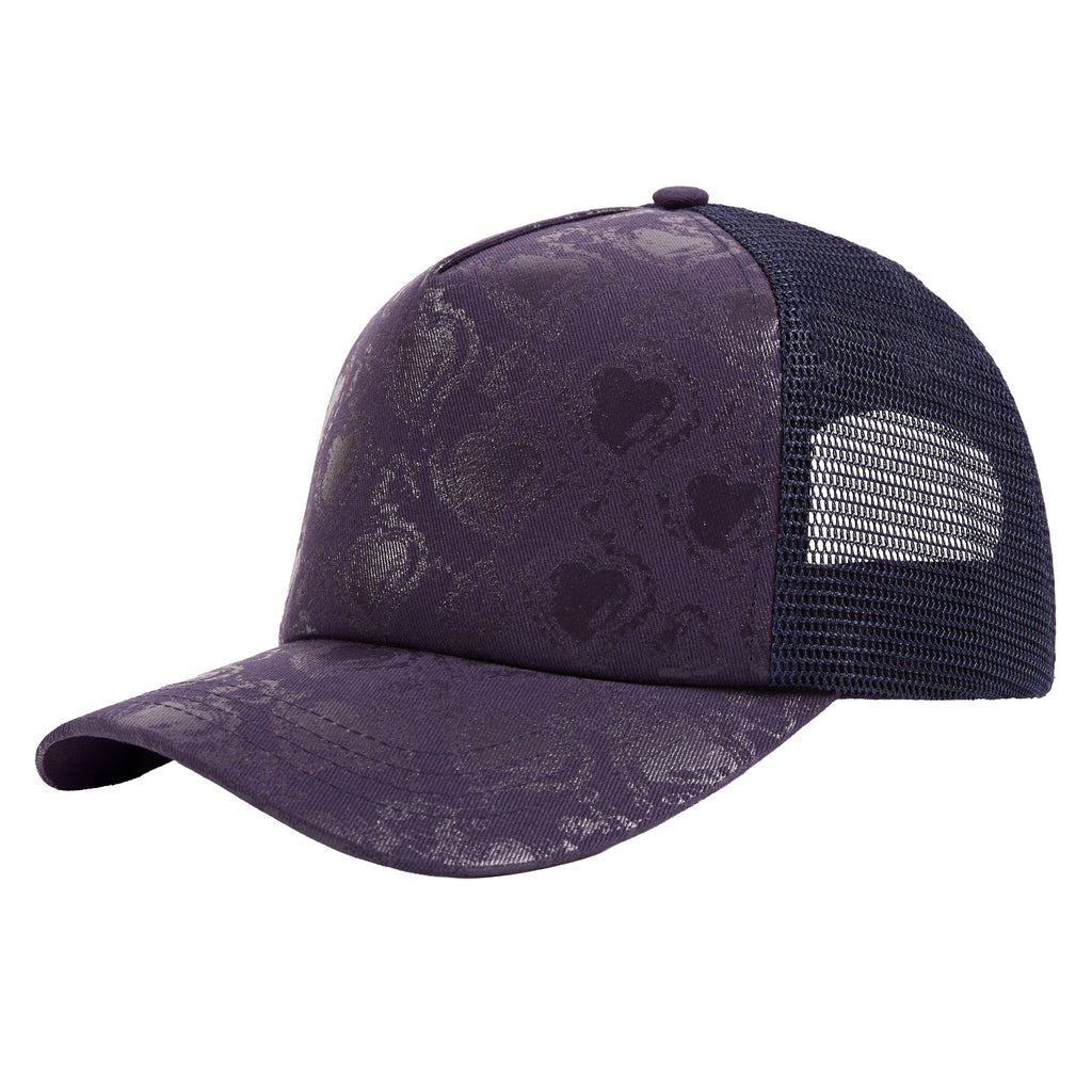 Heart Trucker Hat | Navy product image 2, provided for visual reference and product detail review