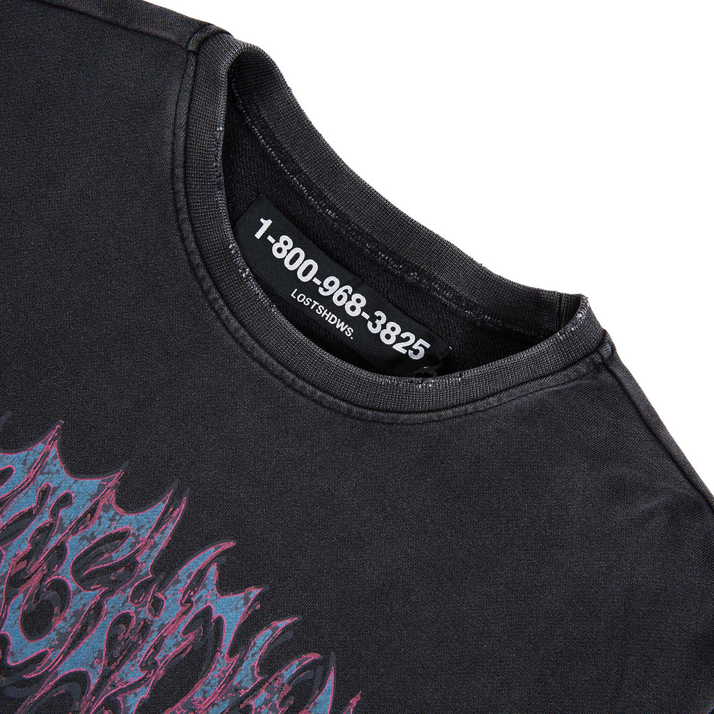 Vintage Wash Sweatshirt | Vintage Black product image 2, provided for visual reference and product detail review
