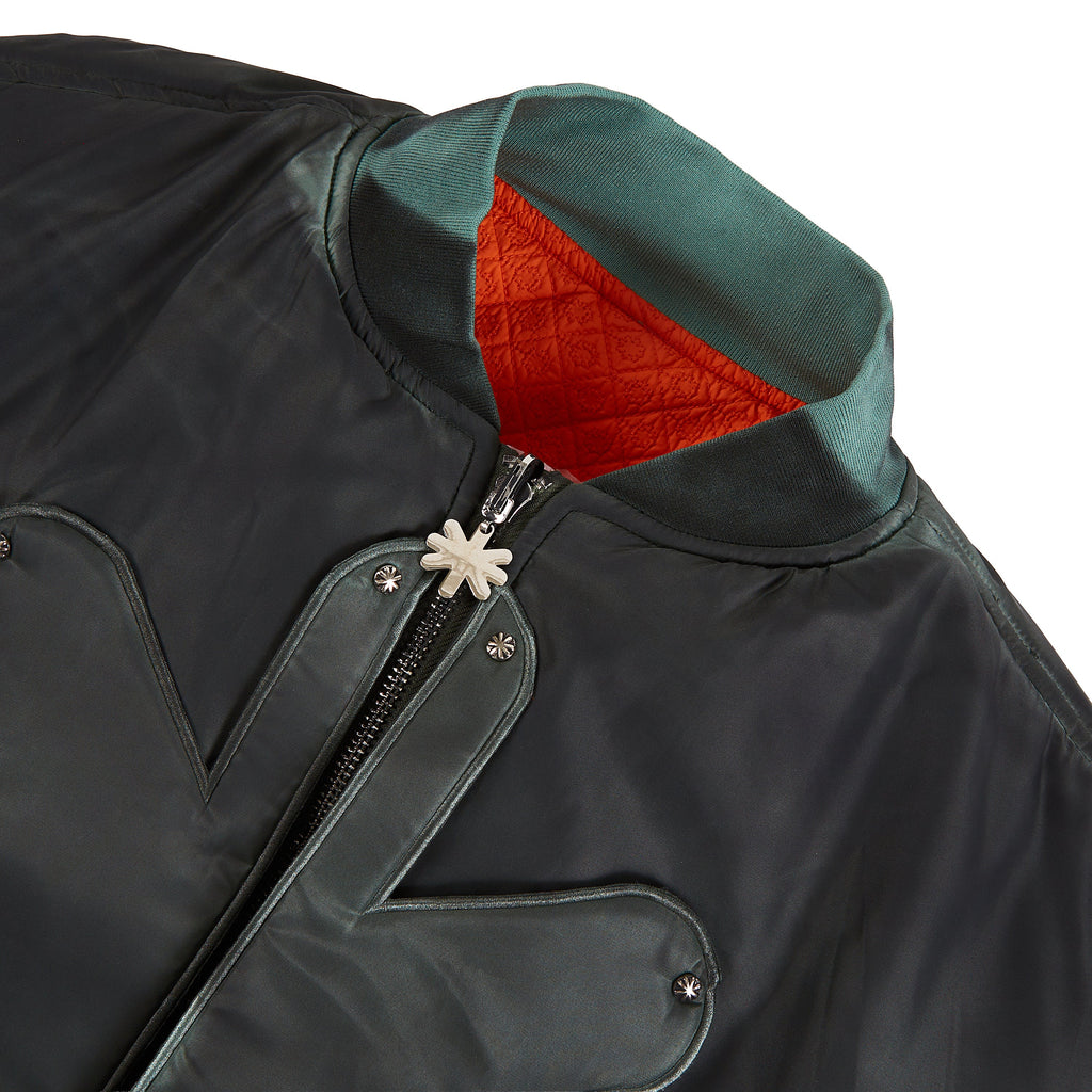 Reversible Detached Bomber | Petroleum product image 3, provided for visual reference and product detail review