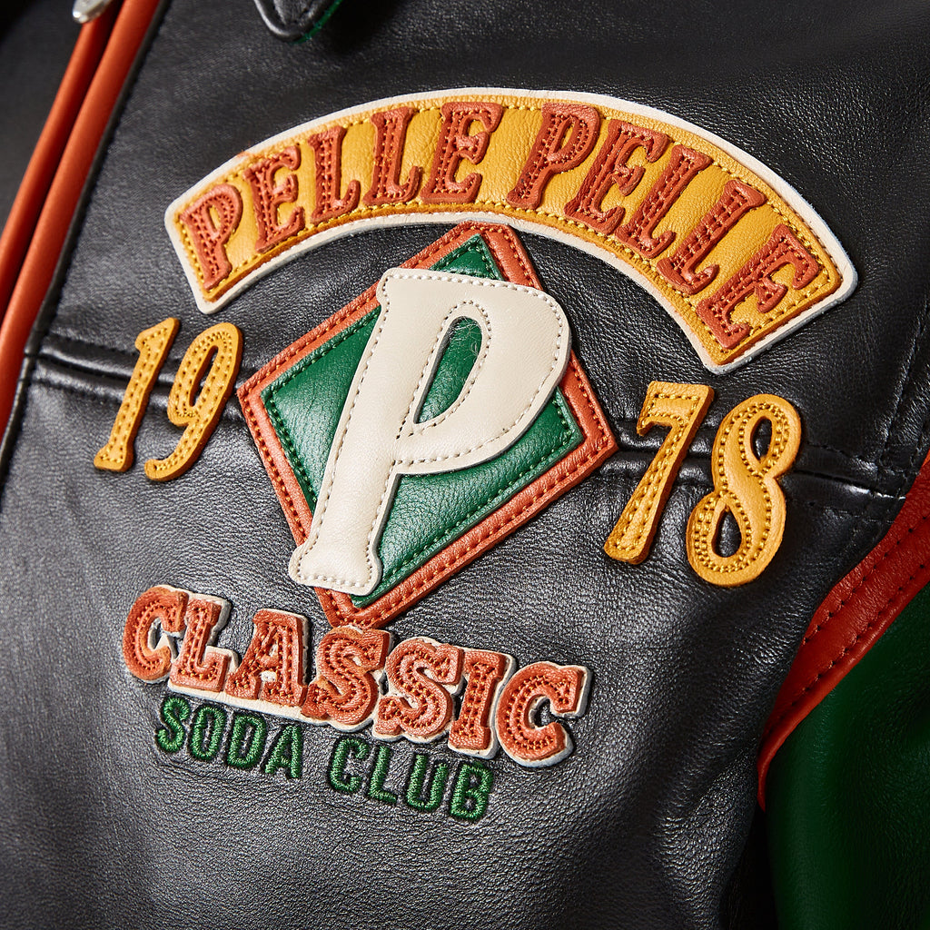 American Soda Club Jacket | Black/Jet Green/Orange product image 2, provided for visual reference and product detail review
