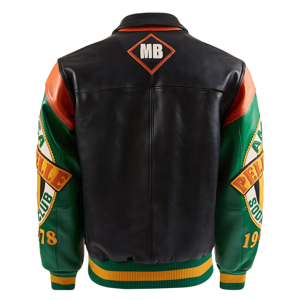 American Soda Club Jacket | Black/Jet Green/Orange product image 5, provided for visual reference and product detail review