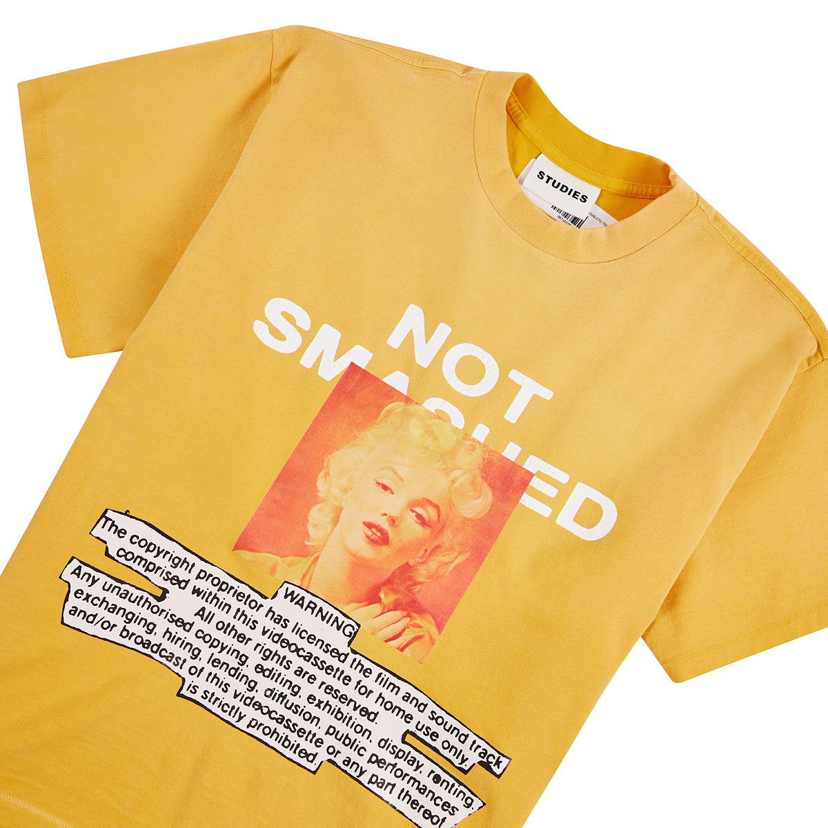Classwar T-Shirt | Yellow product image 5, provided for visual reference and product detail review