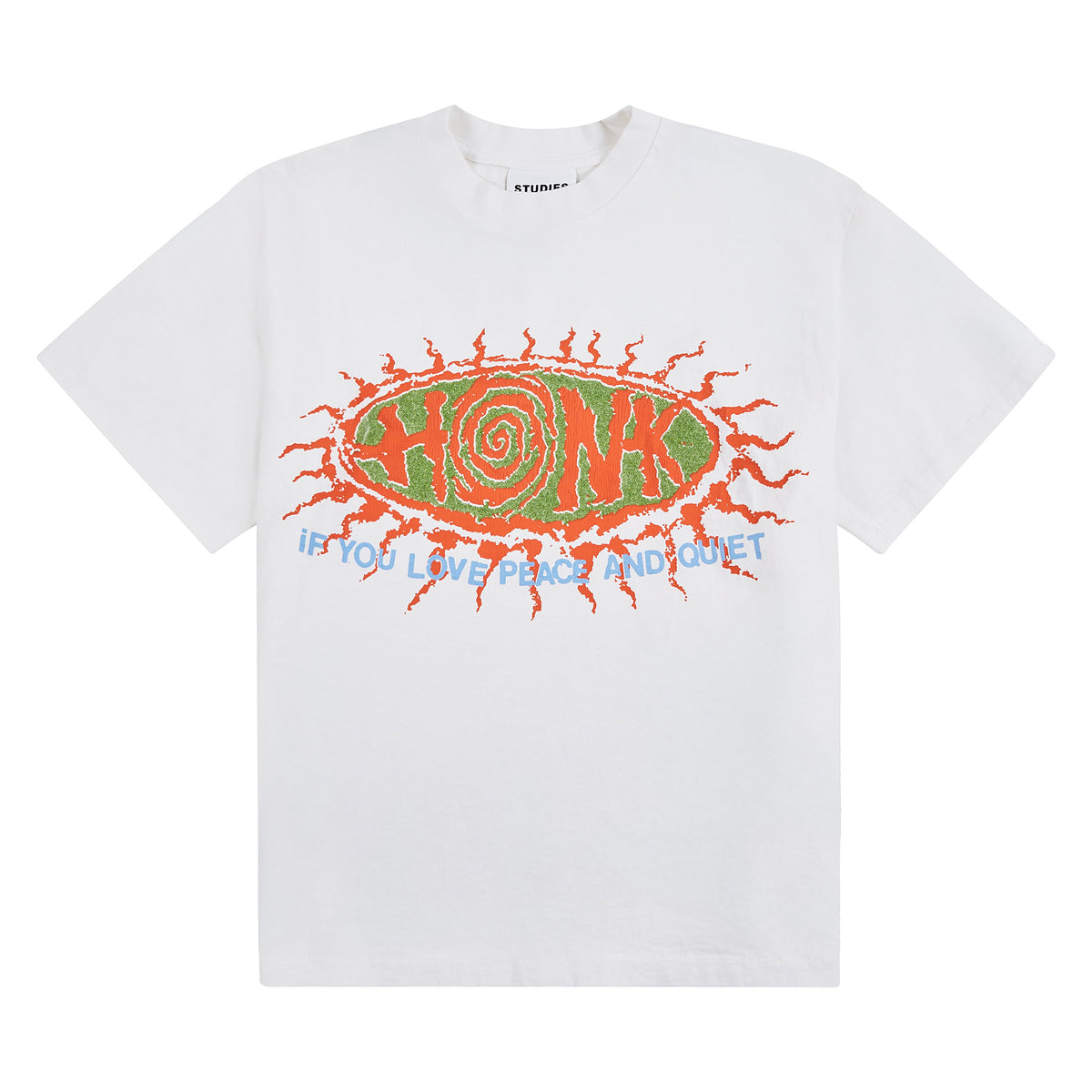 Honk Chaos T-Shirt | White product image 1, provided for visual reference and product detail review