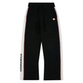 Stripe Merino Track Pant | Black product image 1, provided for visual reference and product detail review