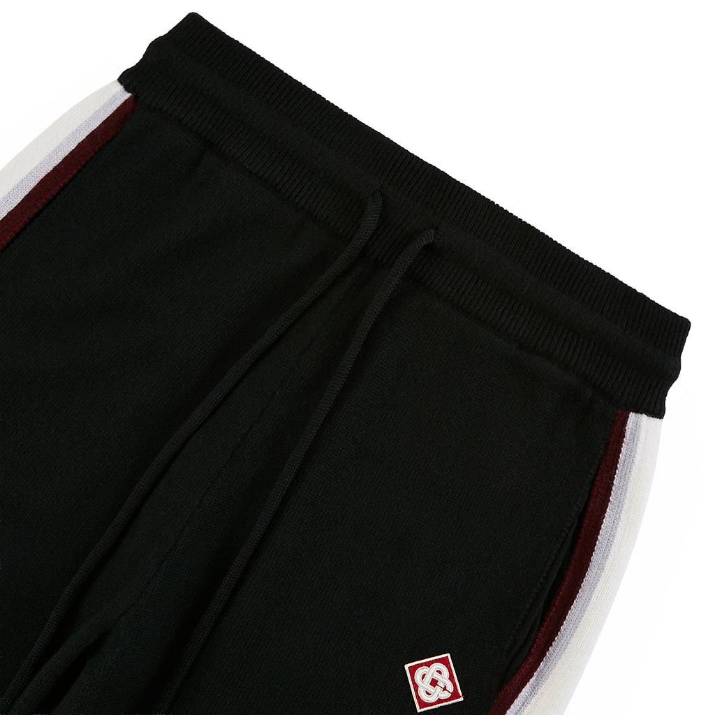 Stripe Merino Track Pant | Black product image 5, provided for visual reference and product detail review
