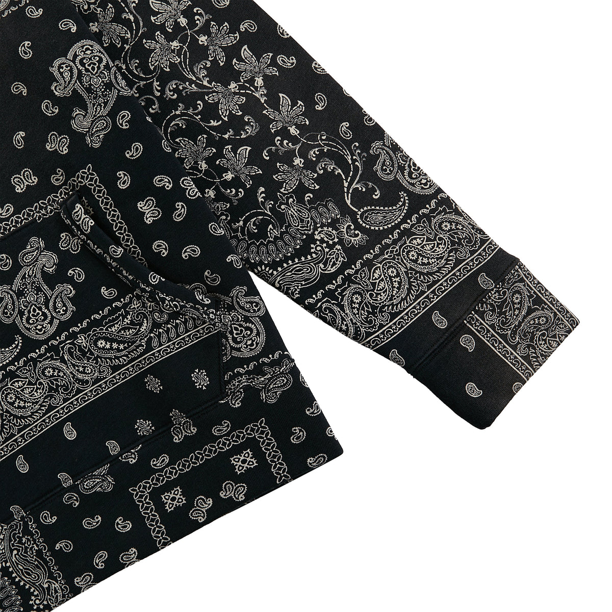 Bandana Print Fleece Hoodie product image 4, provided for visual reference and product detail review