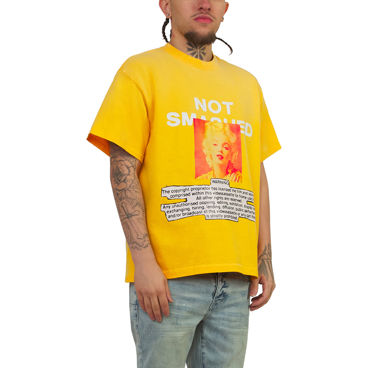 Classwar T-Shirt | Yellow product image 2, provided for visual reference and product detail review