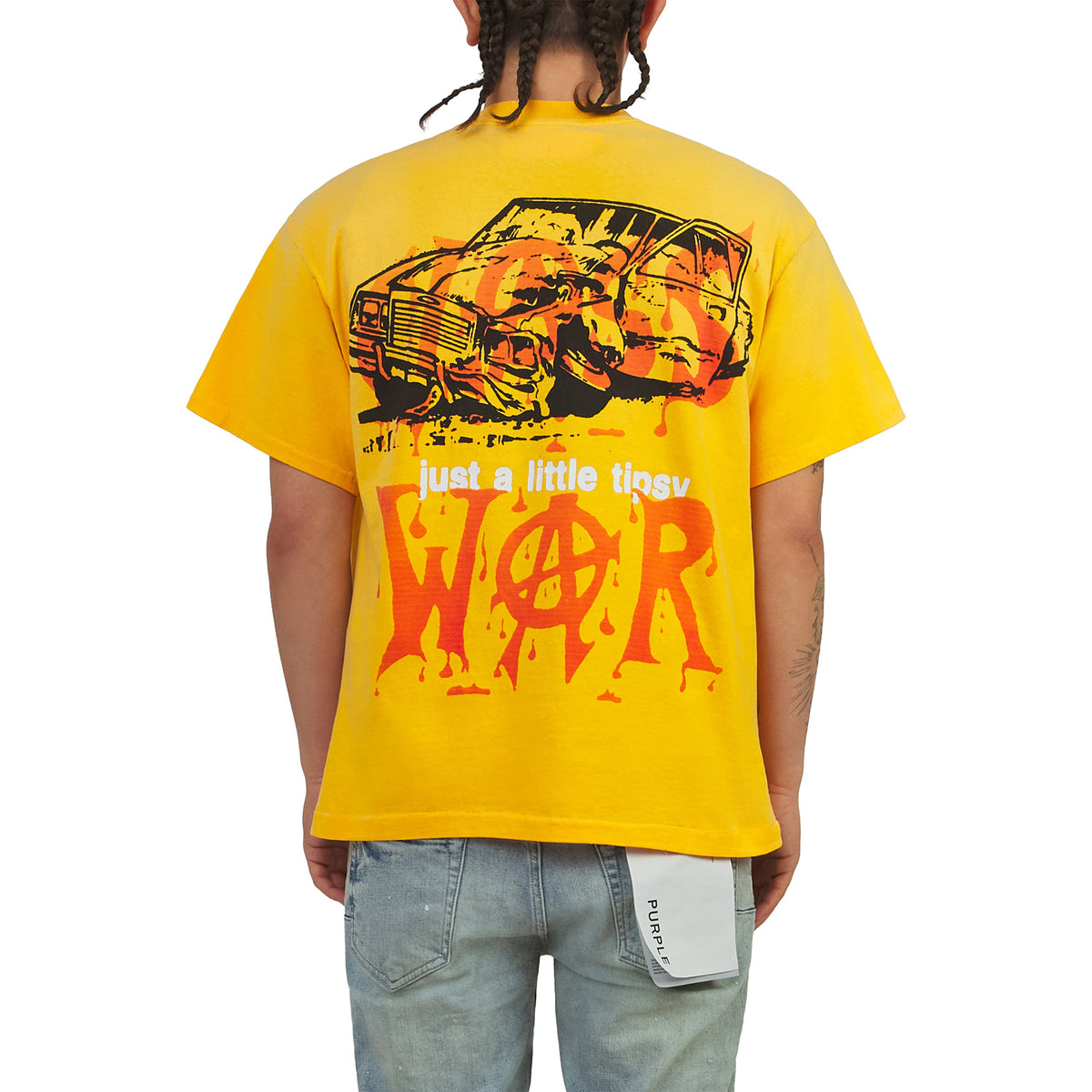 Classwar T-Shirt | Yellow product image 3, provided for visual reference and product detail review