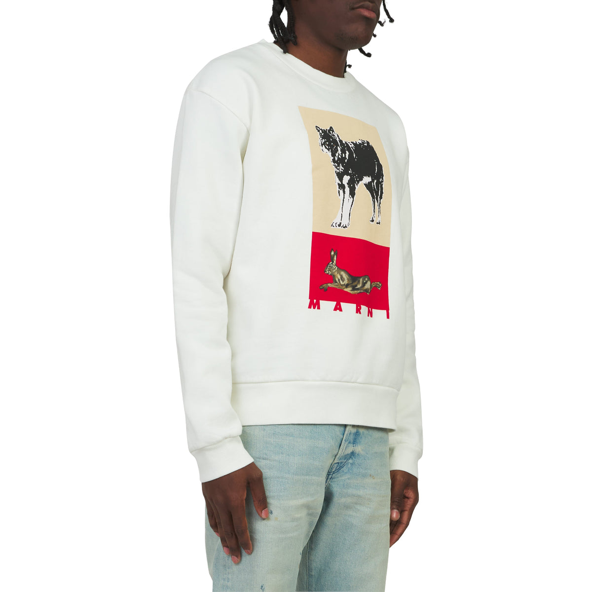 Wolf and Rabbit Sweatshirt product image 3, provided for visual reference and product detail review