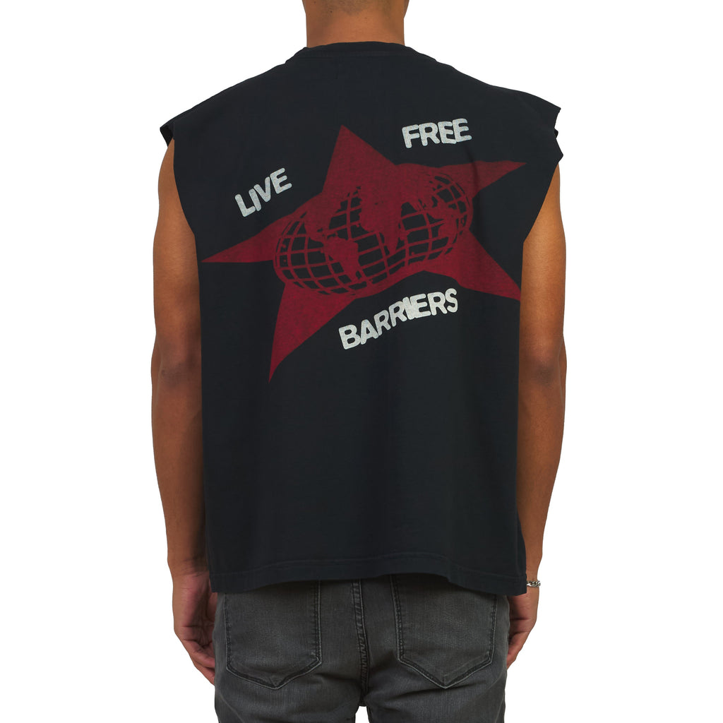 Fist Sleeveless T-Shirt | Black product image 4, provided for visual reference and product detail review