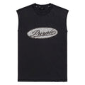 Sequin Script Sleeveless T-Shirt product image 1, provided for visual reference and product detail review