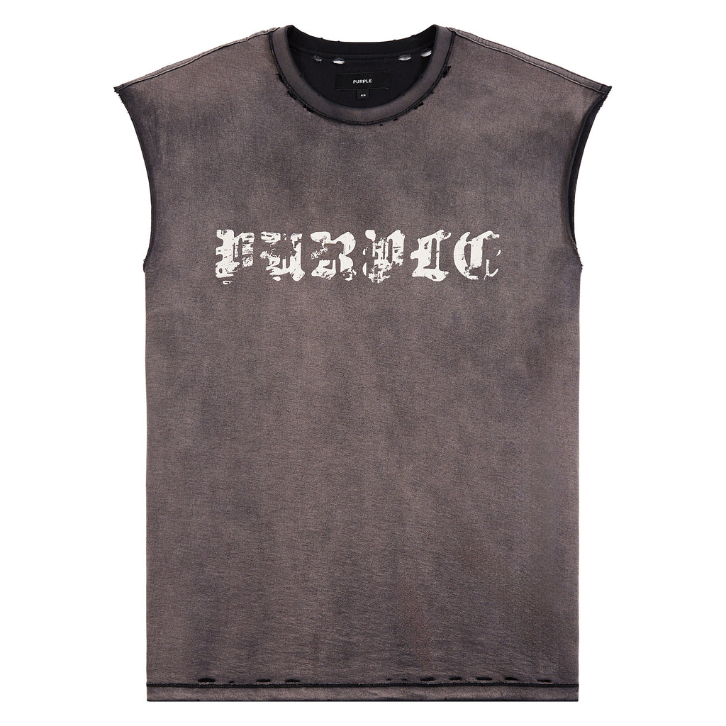 Worn Gothic Sleeveless T-Shirt product image 3, provided for visual reference and product detail review