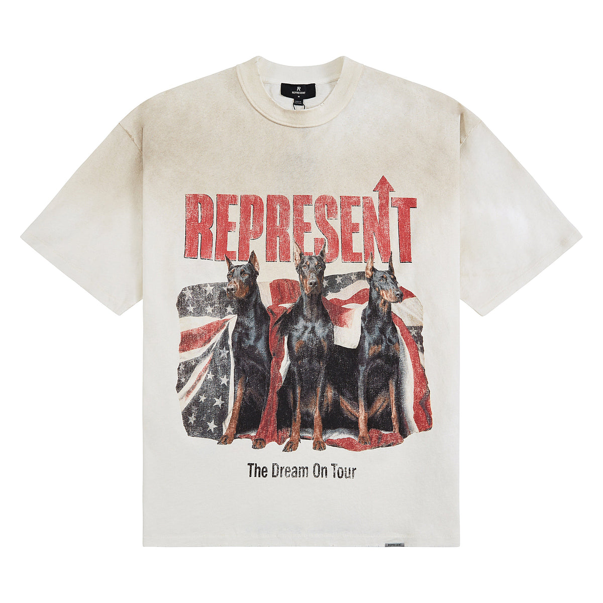 Dream On Tour T-Shirt | Washed Ecru product image 1, provided for visual reference and product detail review