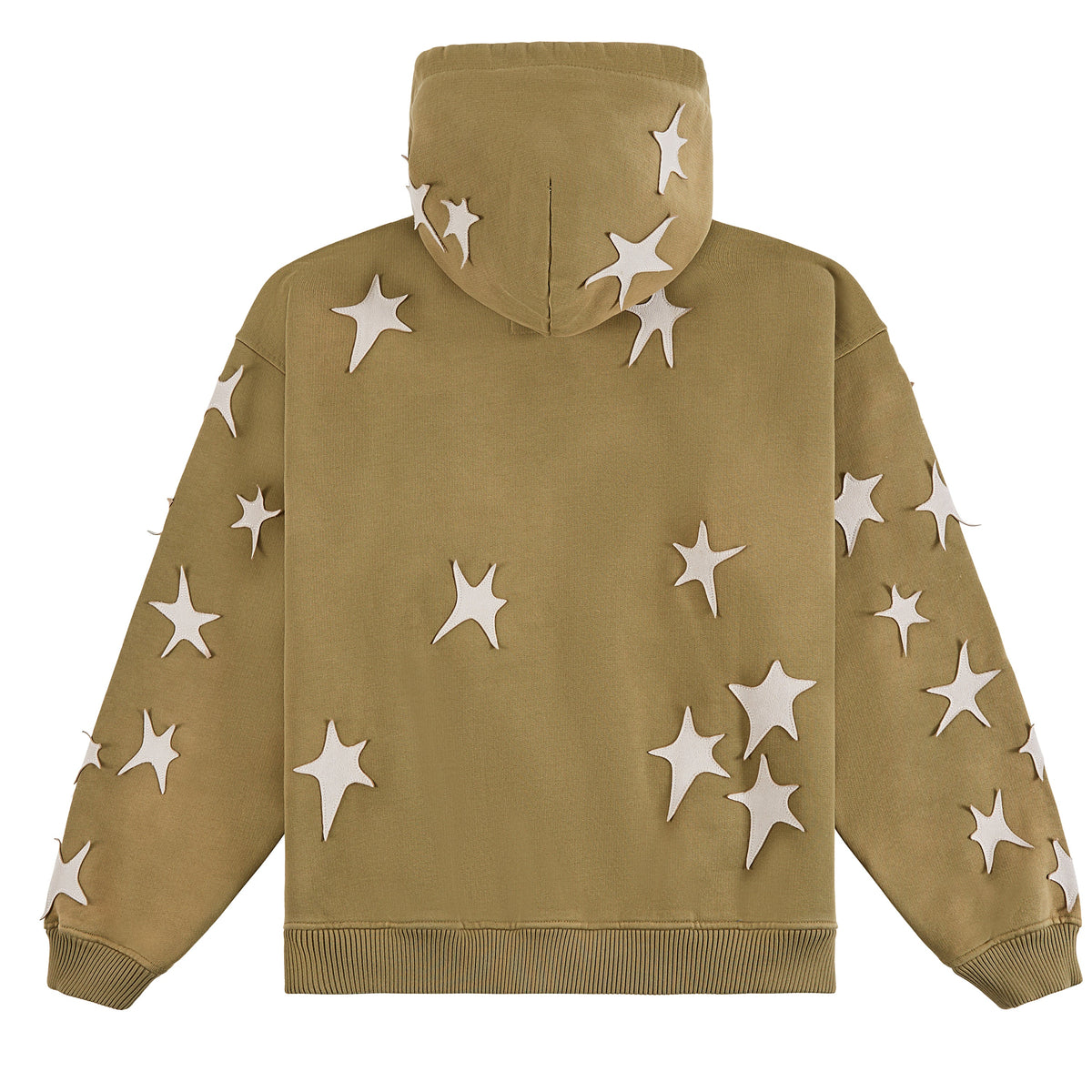 Patchwork Washed Hoodie | Green product image 6, provided for visual reference and product detail review