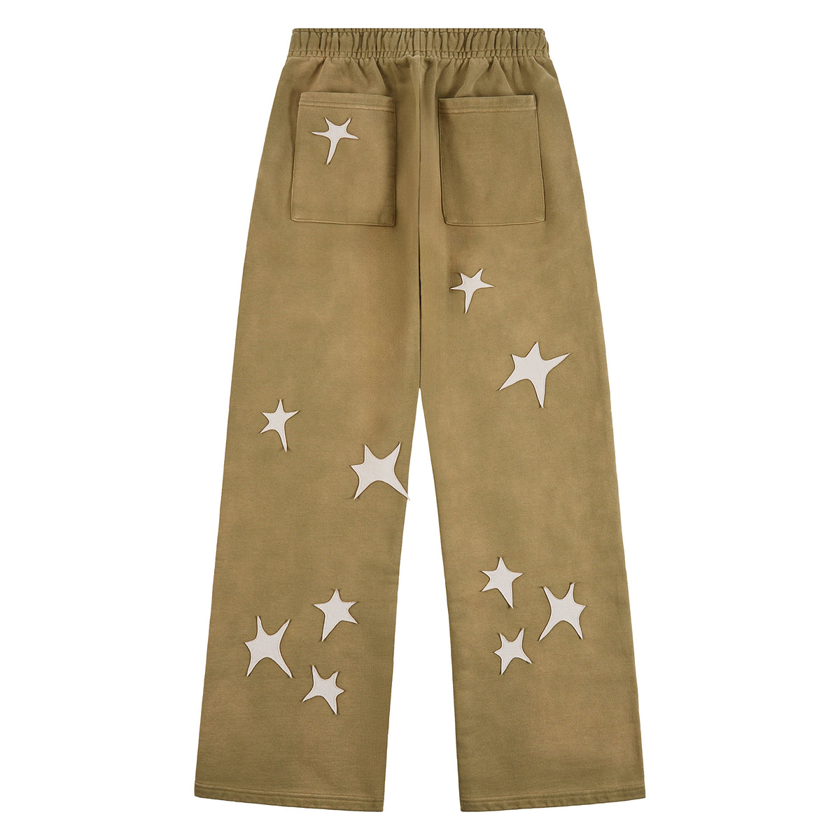 Patchwork Washed Sweatpant | Green product image 2, provided for visual reference and product detail review