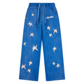 Patchwork Washed Sweatpant | Blue product image 1, provided for visual reference and product detail review