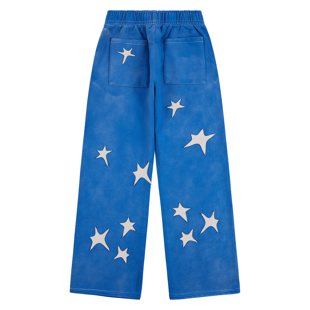 Patchwork Washed Sweatpant | Blue product image 6, provided for visual reference and product detail review
