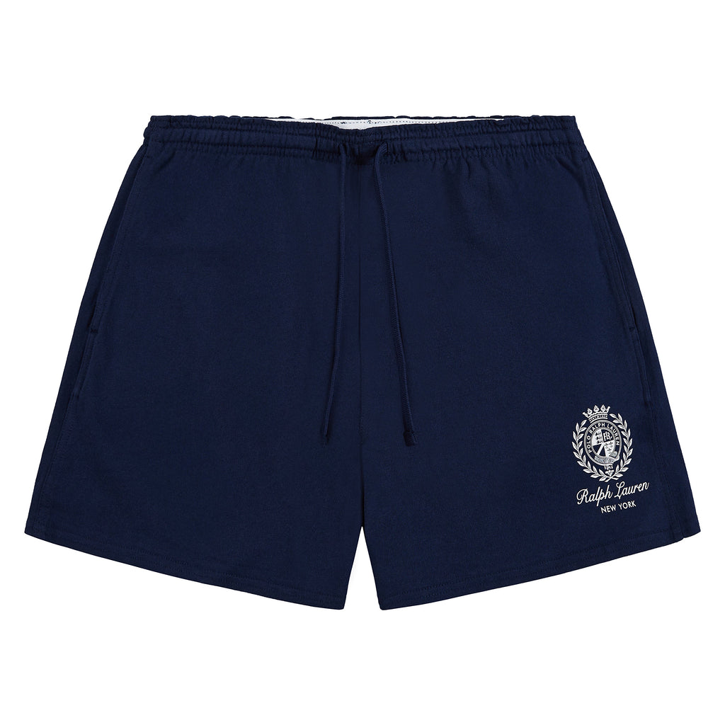RL Crest Sweatshort | Navy product image 1, provided for visual reference and product detail review
