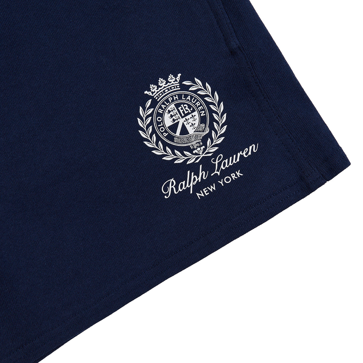 RL Crest Sweatshort | Navy product image 2, provided for visual reference and product detail review
