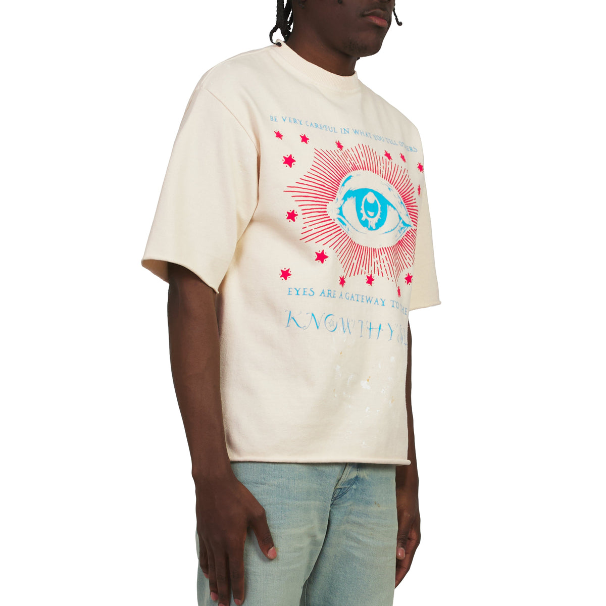 Know Thyself T-Shirt | Bone product image 2, provided for visual reference and product detail review