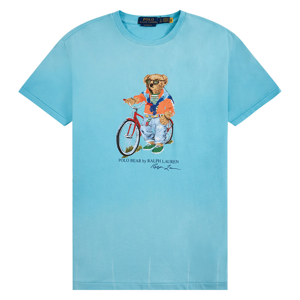 Summer Bear T-Shirt | Perfect Turquoise product image 1, provided for visual reference and product detail review