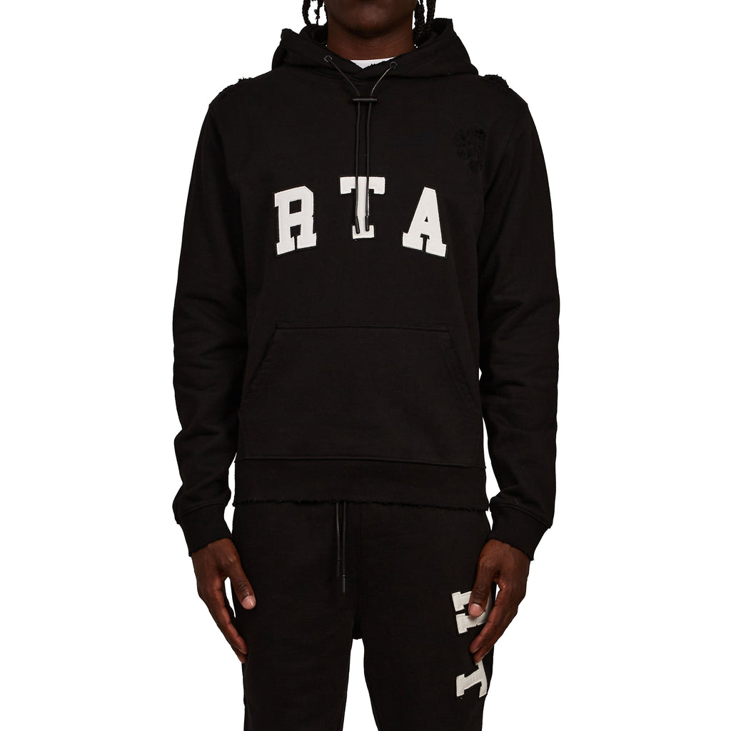 Markus Collegiate Hoodie | Black product image 3, provided for visual reference and product detail review