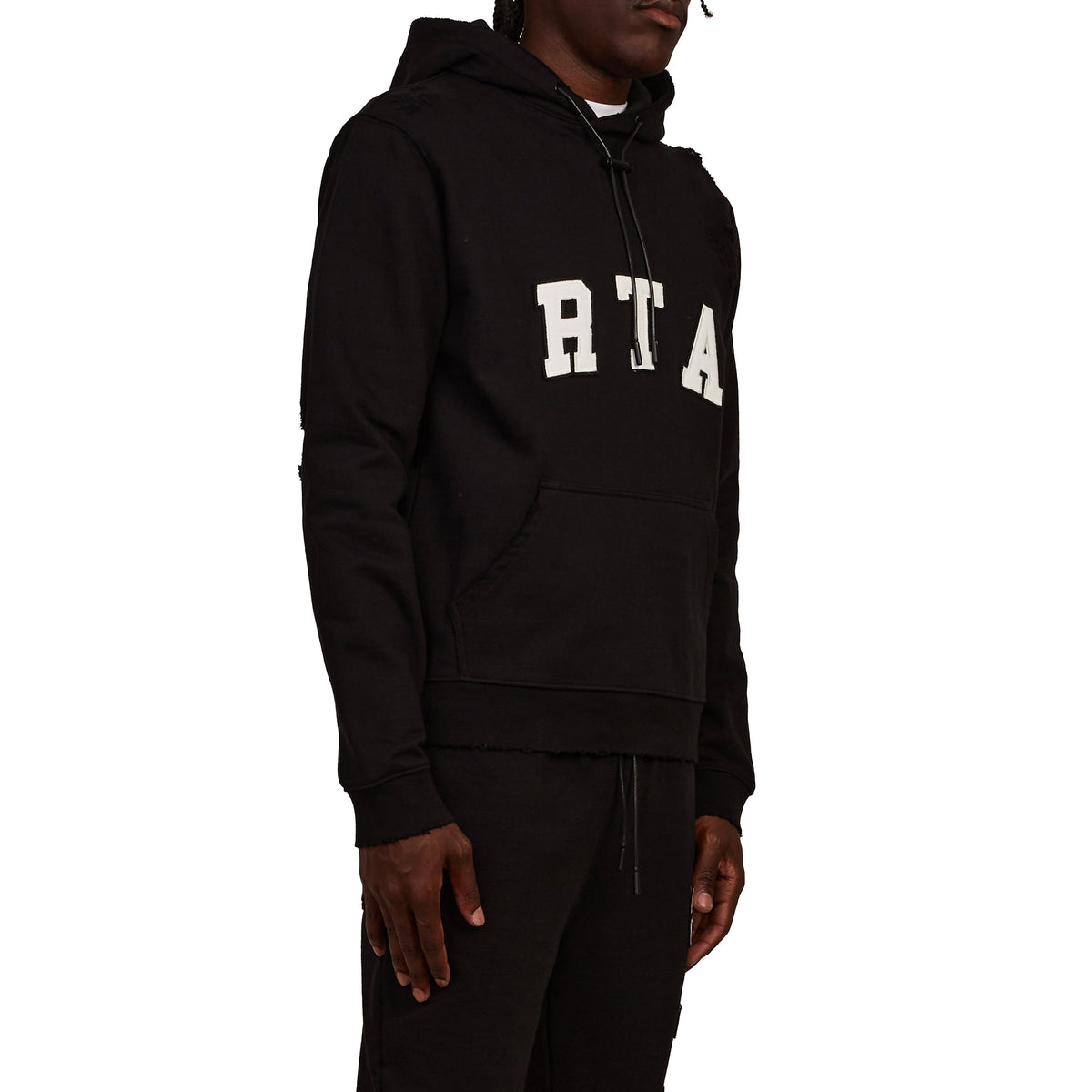 Markus Collegiate Hoodie | Black product image 2, provided for visual reference and product detail review