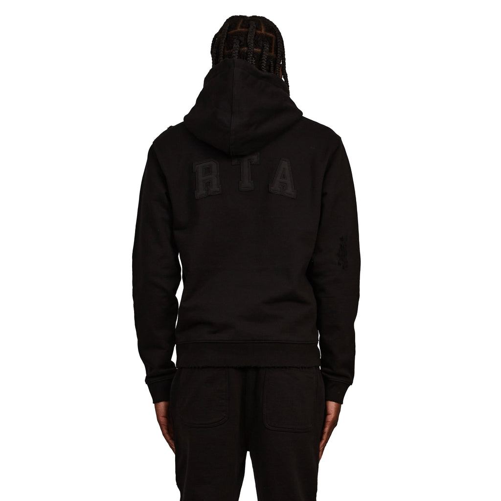Markus Collegiate Hoodie | Black product image 4, provided for visual reference and product detail review